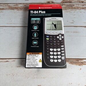 NEW Texas Instruments TI-84 Plus Graphing Calculator Sealed Black Pack